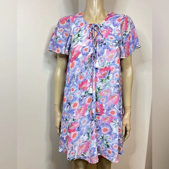 Show Me Your MuMu Floral Dress Tassle Tie - Picture 11 of 13